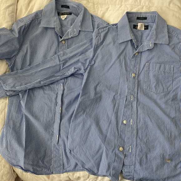 Crewcuts Other - Boys Crew Cut Size 10 long sleeve button up. Blue and white checked.